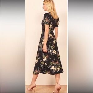 Reformation Floral Lacey Isabella Midi Dress